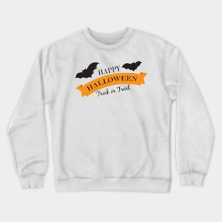 Happy Halloween Banner Crewneck Sweatshirt